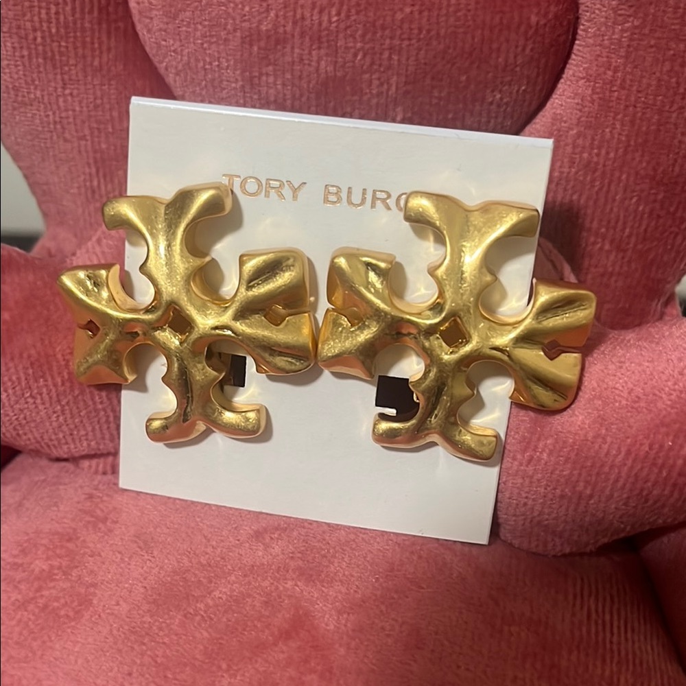 Tory Burch Gold Cross earl-clip earring